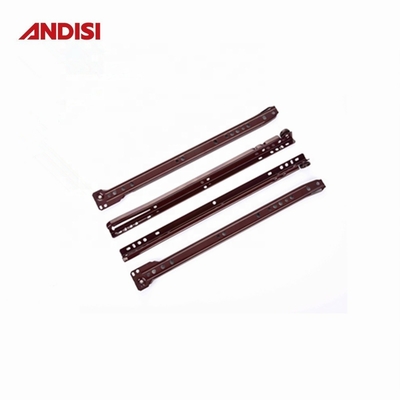 0.8/1.0/1.2 mm Slide di cassetto rivestito in polvere con materiale in acciaio e rulli FGV in nylon