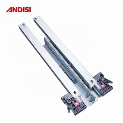 Clip in plastica 3D Full Extension Soft Close Undermount Drawer Slide per armadietto da cucina