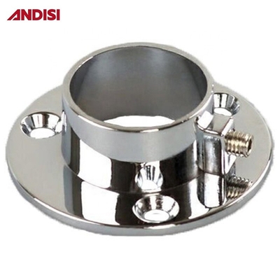 25 mm tubo rotondo supporto armadio bastone Flancheria di fine tubo essenziale per l'organizzazione armadio