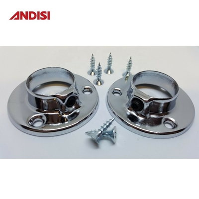 16/19/25 mm di diametro Armadio tubo rotondo supporto di acciaio portante flange per l'installazione