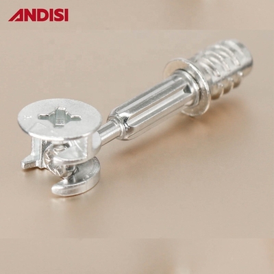 Mini Fix Cam e Bolt Dowel Inserire Noce Lega di zinco Mobile Hardware connettore comune