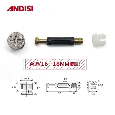 Mini Fix Mobili di plastica Dowel vite di connessione per il design moderno e altro