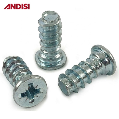 11mm/13mm zinco placcato testa piatta legno contro-affondato Pozi drive confermato mobili Euro vite