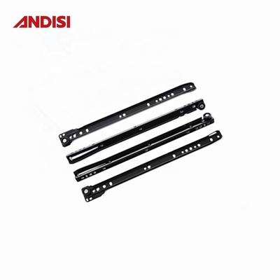 0.8/1.0/1.2 mm Slide di cassetto rivestito in polvere con materiale in acciaio e rulli FGV in nylon