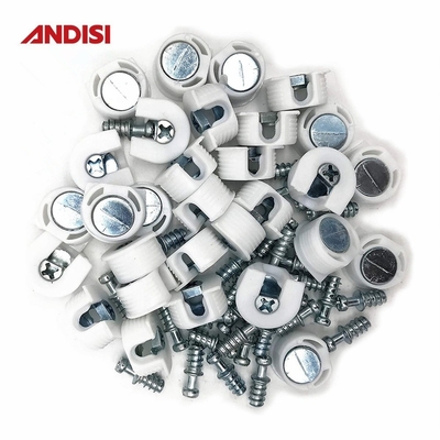 Connessione per armadietti in legno Rafix 2 in 1 connettore a giunto eccentrico in plastica