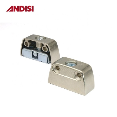 Connessione per armadietto di angolo in legno in legno rimovibile di lega di zinco per montaggio di mobili