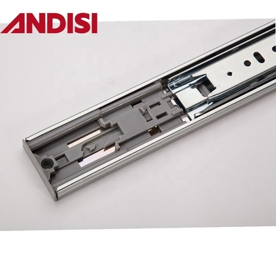 Arredamento completo Telescopico Spingere per aprire cassettiere Corridoi di canalizzazione Slide di cassettiere a cuscinetto a sfera