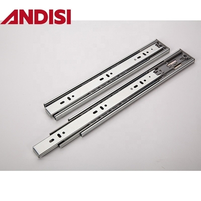 45mm armadio mobili cassettiere binari di estensione completa spingere ad aprire palla cuscinetto cassettiere