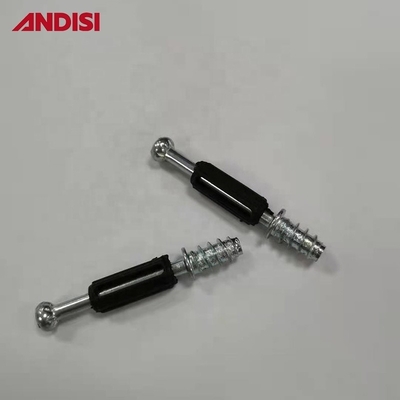 Mini viti a dowel fisse in acciaio e plastica per accessori per mobili di design moderno