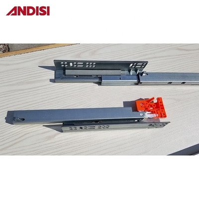 Imballaggio della posta Chiusura morbida nascosto nascosto cassetto sottosopra slide per mobili 45kg