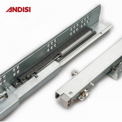 Slide di cassetto nascosto in acciaio laminato a freddo per armadietto da cucina di design moderno