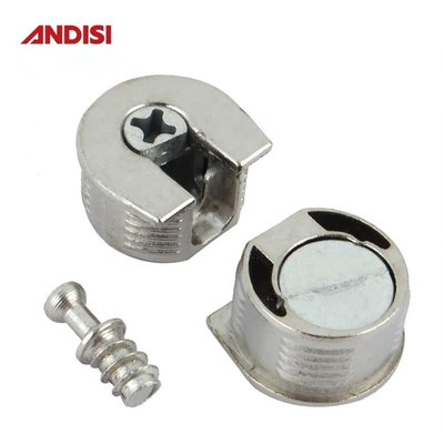 Mobili in lega di zinco connessione bullone cam connettore da scaffale in plastica per pannelli di legno 20 mm