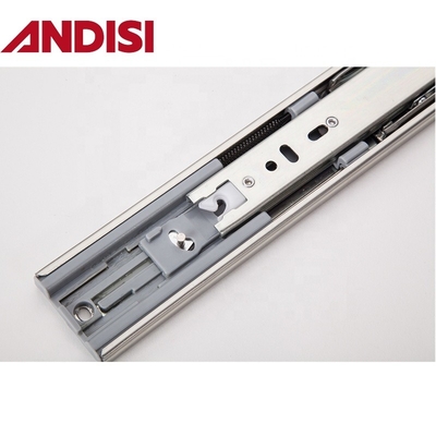 OEM 45kg Capacità di carico Full Extension Soft Close 45mm Ball Bearing Drawer Rail Slide