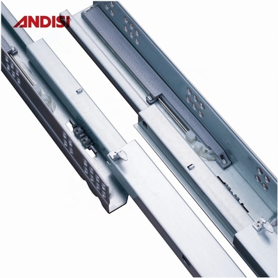 Clip in plastica 3D Full Extension Soft Close Undermount Drawer Slide per armadietto da cucina