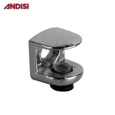 Fabbricazione di mobili di metallo di zinco legata M4 Suction Cup Bracket Glass Clamp Shelf Support