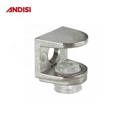 Fabbricazione di mobili di metallo di zinco legata M4 Suction Cup Bracket Glass Clamp Shelf Support