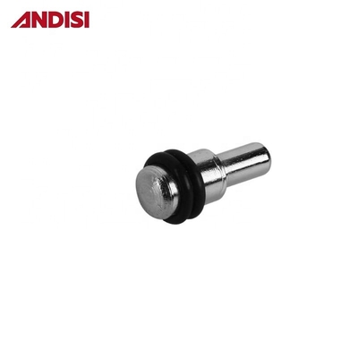 Pini di supporto per scaffali robusti per armadi 5 mm con anelli di gomma e finitura placcata al nichel
