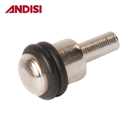 Pini di supporto per scaffali robusti per armadi 5 mm con anelli di gomma e finitura placcata al nichel