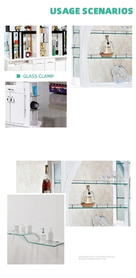 Imballaggio postale Arredamento in lega di zinco Collegamento Regolabile di vetro Clip Clamp Bracket Holder
