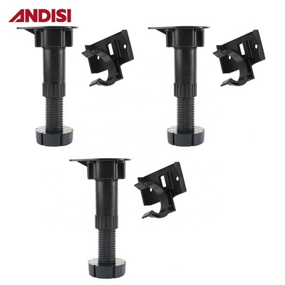 Moderno stile di design gambe in plastica regolabili per armadietto di cucina Piede di piombo 300pcs/ctn