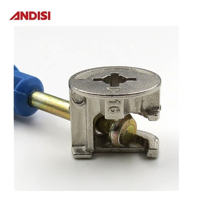 ANDISI Mobile Zinc Alloy Cam Lock con finitura placcata in zinco e 3 in 1 Mini Fix Screw