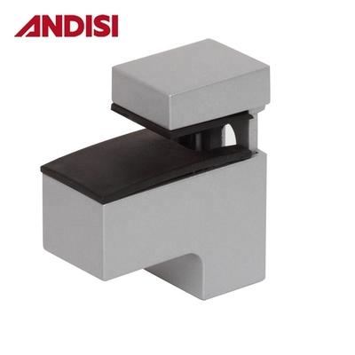 OEM Acciaio in lega di zinco Altezza regolabile 0-22mm Montaggio murario angolo vetro a vetro scaffale supporto pinza vetro