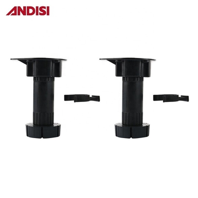 Finitura nera Armadio da cucina PP ABS Altezza regolabile Plinth Piedi in plastica