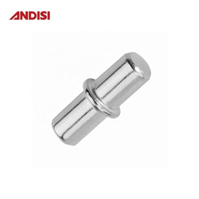 Pin di supporto per scaffali in metallo da 5 mm in acciaio placcato zinco/nicchio