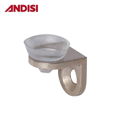 Allegato di zinco e supporto per bracciale di pinza in vetro in PVC per scaffalature di vetro piatto