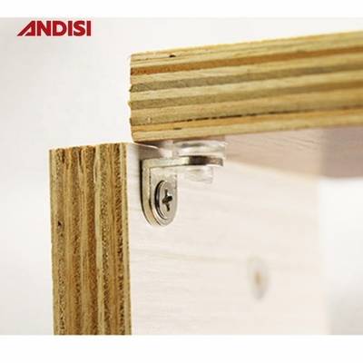 Allegato di zinco e supporto per bracciale di pinza in vetro in PVC per scaffalature di vetro piatto