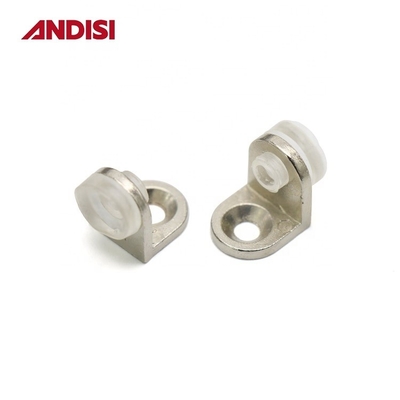 Allegato di zinco e supporto per bracciale di pinza in vetro in PVC per scaffalature di vetro piatto