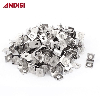 Allegato di zinco e supporto per bracciale di pinza in vetro in PVC per scaffalature di vetro piatto
