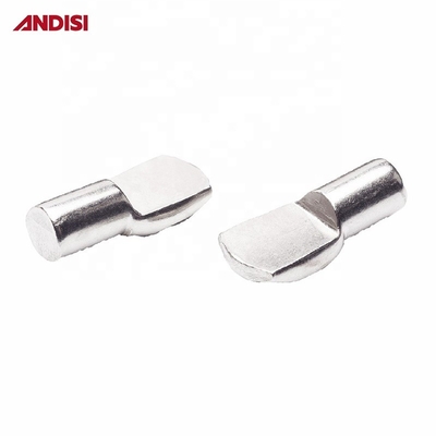 Furniture Hardware 5mm/7mm Zinc Plated Steel Shelf Holder Stud Bracket 8mm Lunghezza Pins
