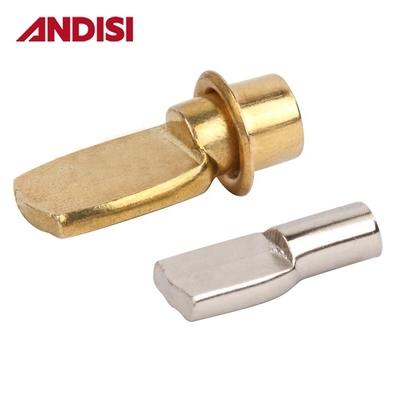 Furniture Hardware 5mm/7mm Zinc Plated Steel Shelf Holder Stud Bracket 8mm Lunghezza Pins
