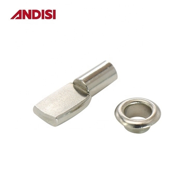 Furniture Hardware 5mm/7mm Zinc Plated Steel Shelf Holder Stud Bracket 8mm Lunghezza Pins