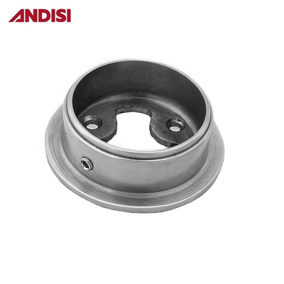 Indumenti cromati di 50 mm di diametro, rivestimento a sospensione di rotaie rotonde, porta tubi, armadio, supporto per l'armatura, flange in acciaio