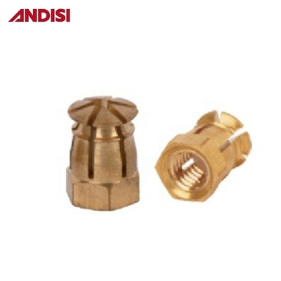 Mobili Mini Fix M6 Infisso in legno a filo in ottone con lunghezza e tipo di filo di 12 mm