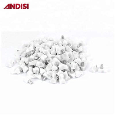 Ripiani di armadietto placcati in nichel supporta perni per armadietti mobili 5mm pin metallico