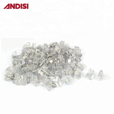 Ripiani di armadietto placcati in nichel supporta perni per armadietti mobili 5mm pin metallico