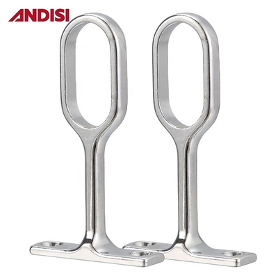 Indumenti di vestiario ovali rivestiti di nichel, supporto di rotaia appesa, supporto per tubi per armadi