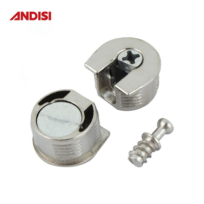 Home Office 20mm eccentrico di connessione connessione del pannello di montaggio per mobili in lega di zinco
