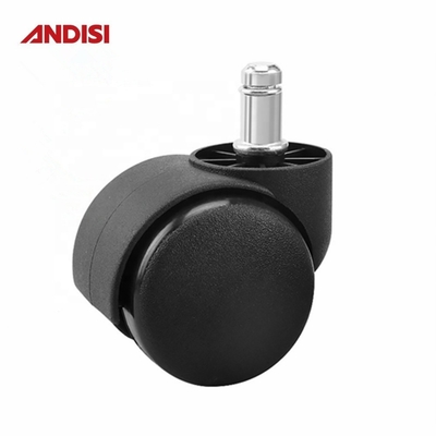 Mobili Caster Diametro 50mm Nero PA Nylon Poltrona di ufficio girevole Poltrona di gabinetto