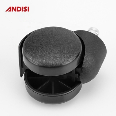 Mobili Caster Diametro 50mm Nero PA Nylon Poltrona di ufficio girevole Poltrona di gabinetto