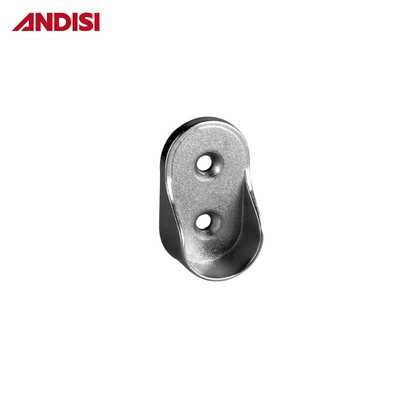 Lunghezza 44mm Fittings armadio in lega di zinco per 30x15mm tubo ovale supporto tubo ovale