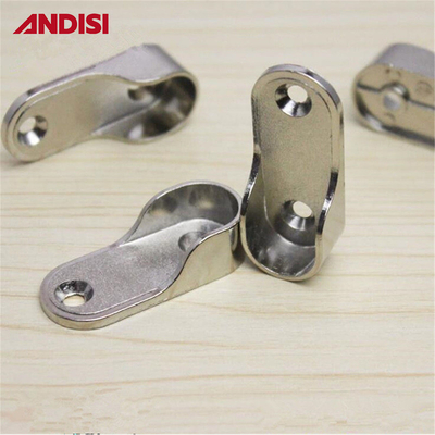 Lunghezza 44mm Fittings armadio in lega di zinco per 30x15mm tubo ovale supporto tubo ovale