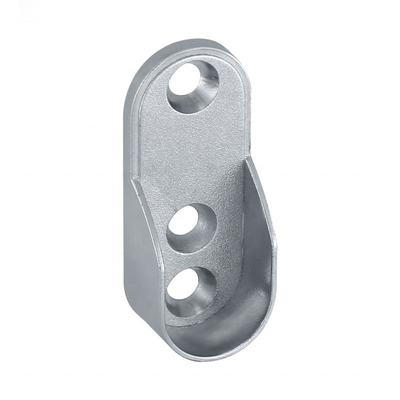 44mm Zinc Legato Abbigliamento Portafoglio per armadio Armadio tubo ovale End Bracket
