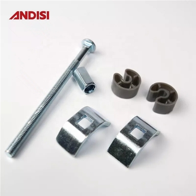 M6 Arredamento Armadio Cucina Connessione per bulloni di worktop con superficie grigia placcata in zinco