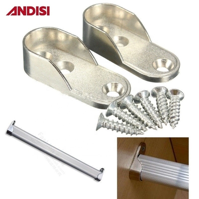 Aggiorna il tuo guardaroba con 44mm di zinco legata vestiti porta binario e supporto tubo ovale
