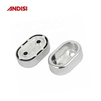 Camera da letto Nero Bianco Cromo Oro Argento Peso pesante Legatura di zinco bracket armadio tubo supporto ovale supporto di barra armadio