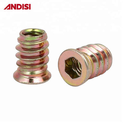 Imballaggio postale Y Hex Drive Fissazione inserto a filo Infisso di legno Mobili a vite Infisso Noce